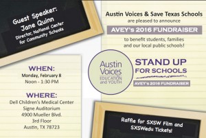 Stand Up For Schools Texas Schools Fundraiser Community Schools Austin Voices